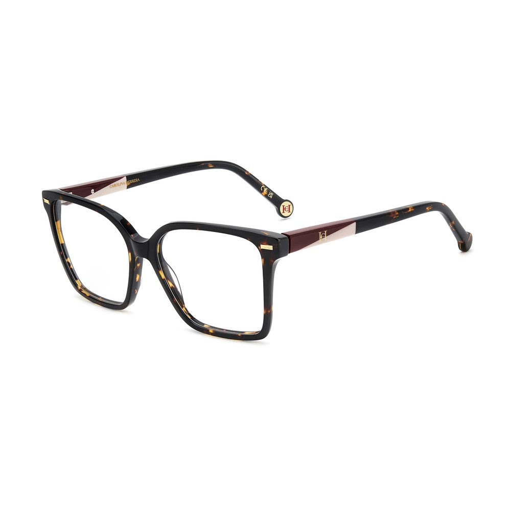 Gafas de vista Carolina Herrera femeninas, estilo irregular, montura de acetato, color de montura habana, color de lente transparente y calibre 53 mm - Envío 24/48 horas en España - Her 0335 086