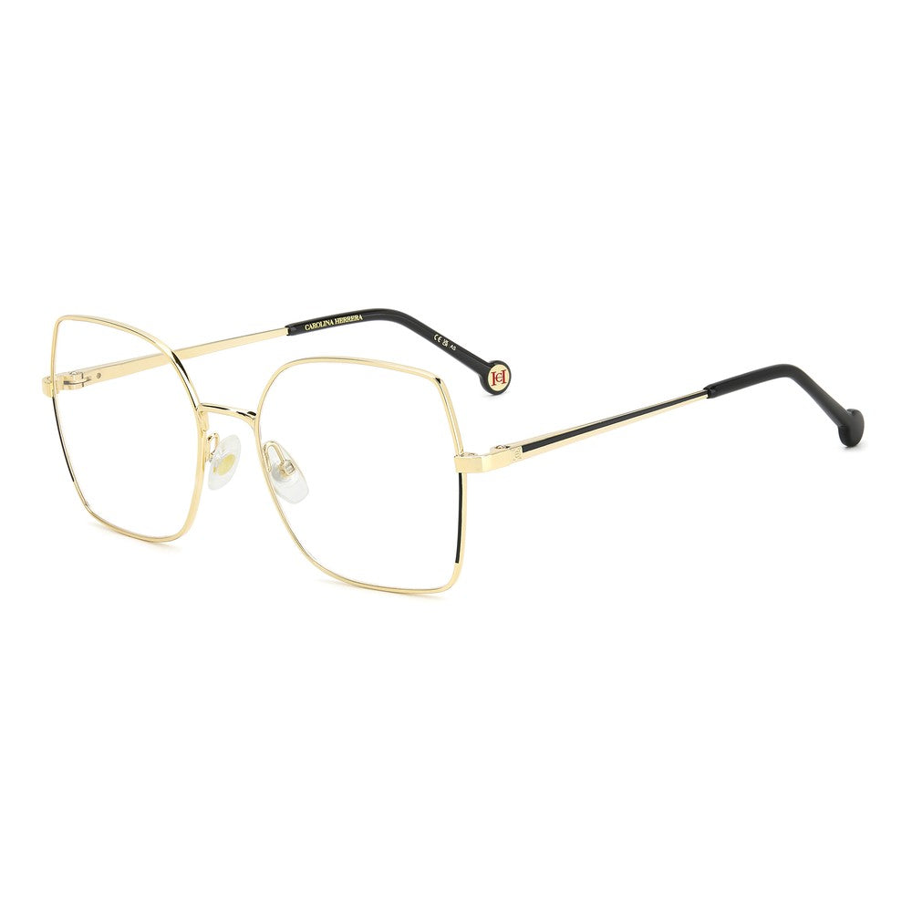 Gafas de vista Carolina Herrera femeninas, estilo cuadrada, montura de metal, color de montura negro, color de lente transparente y calibre 55 mm - Envío 24/48 horas en España - Her 0206 2M2