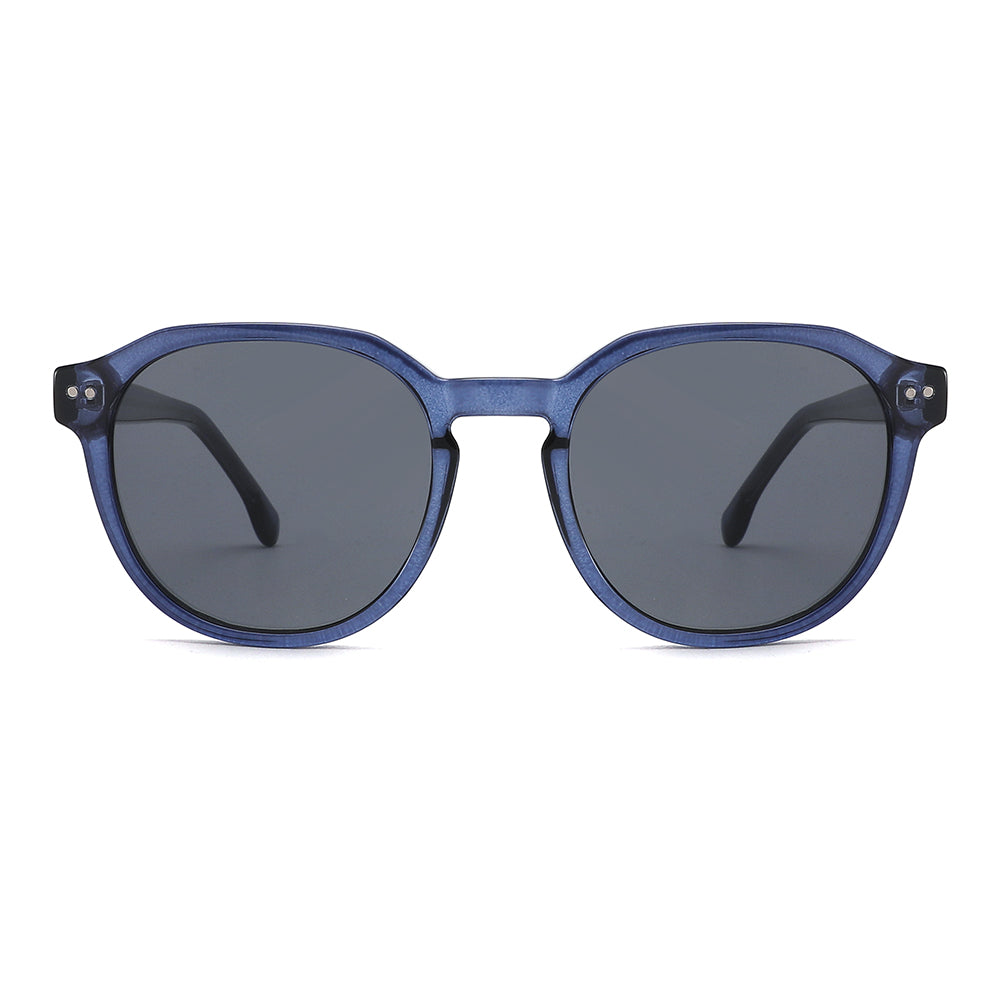 Vista frontal gafa sol marca Luper modelo Emilio Castelar color azul