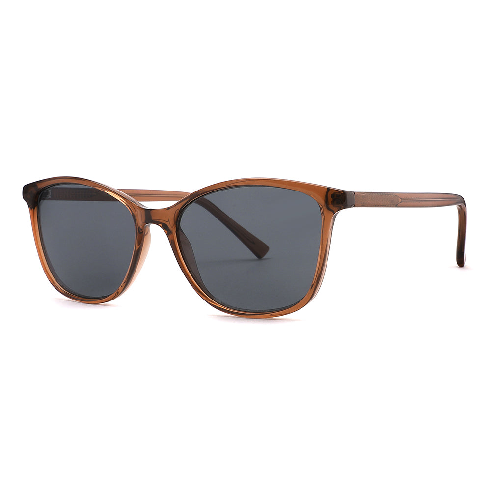 Vista lateral gafa sol marca Luper modelo Flamencos color marron