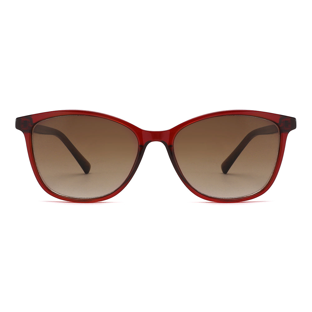 Vista frontal gafa sol marca Luper modelo Flamencos color rojo