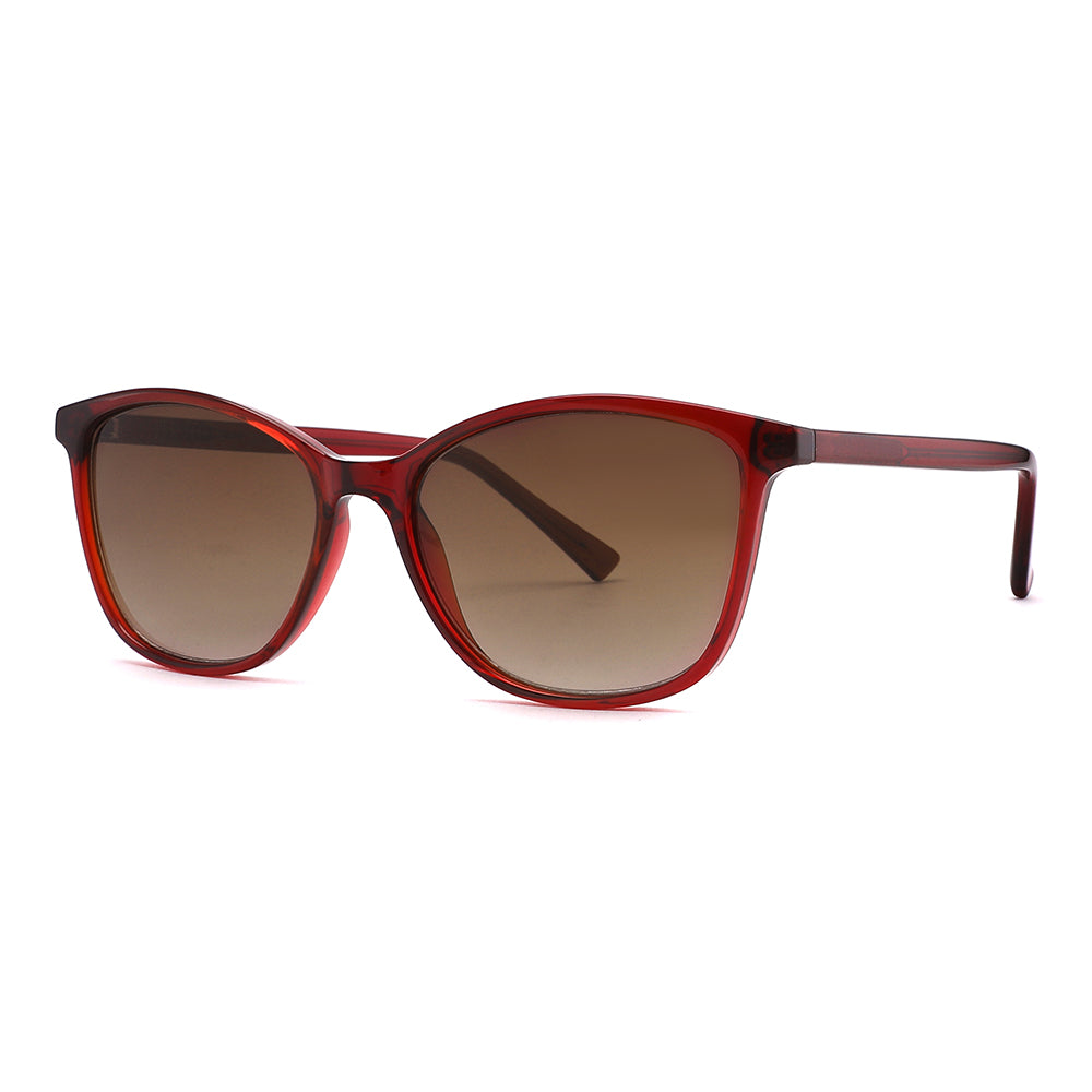 Vista lateral gafa sol marca Luper modelo Flamencos color rojo