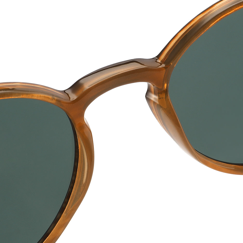 Vista detalle gafa sol marca Luper modelo Molino Quintin color marron