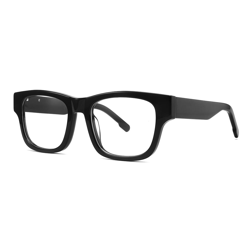 Vista lateral de las gafas graduadas LUPER CONDESTABLE en color negro