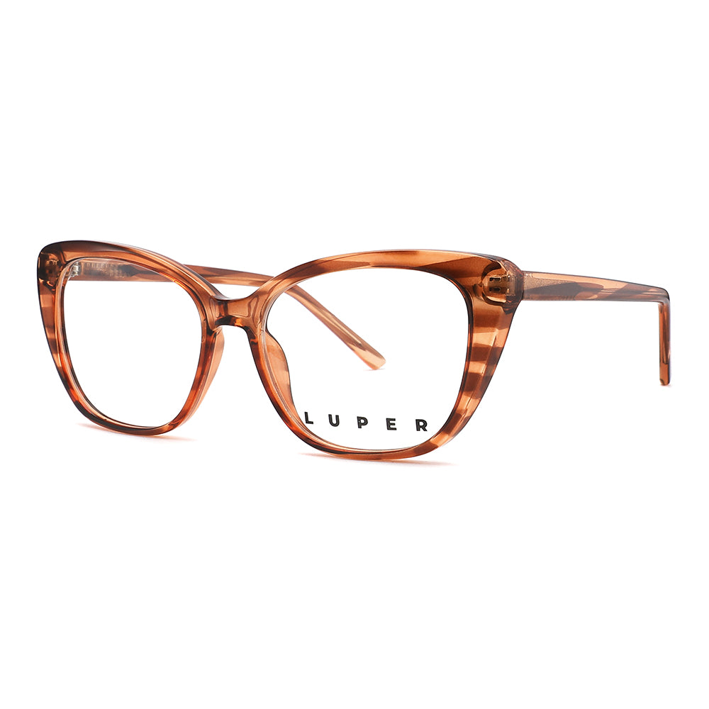 Vista lateral gafa graduada marca Luper modelo Los Saez color marron