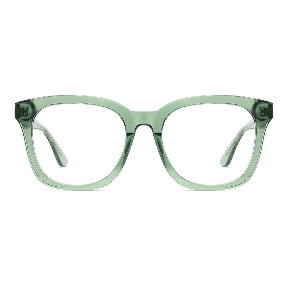 Vista frontal gafa graduada marca Luper modelo Los Tarays color verde