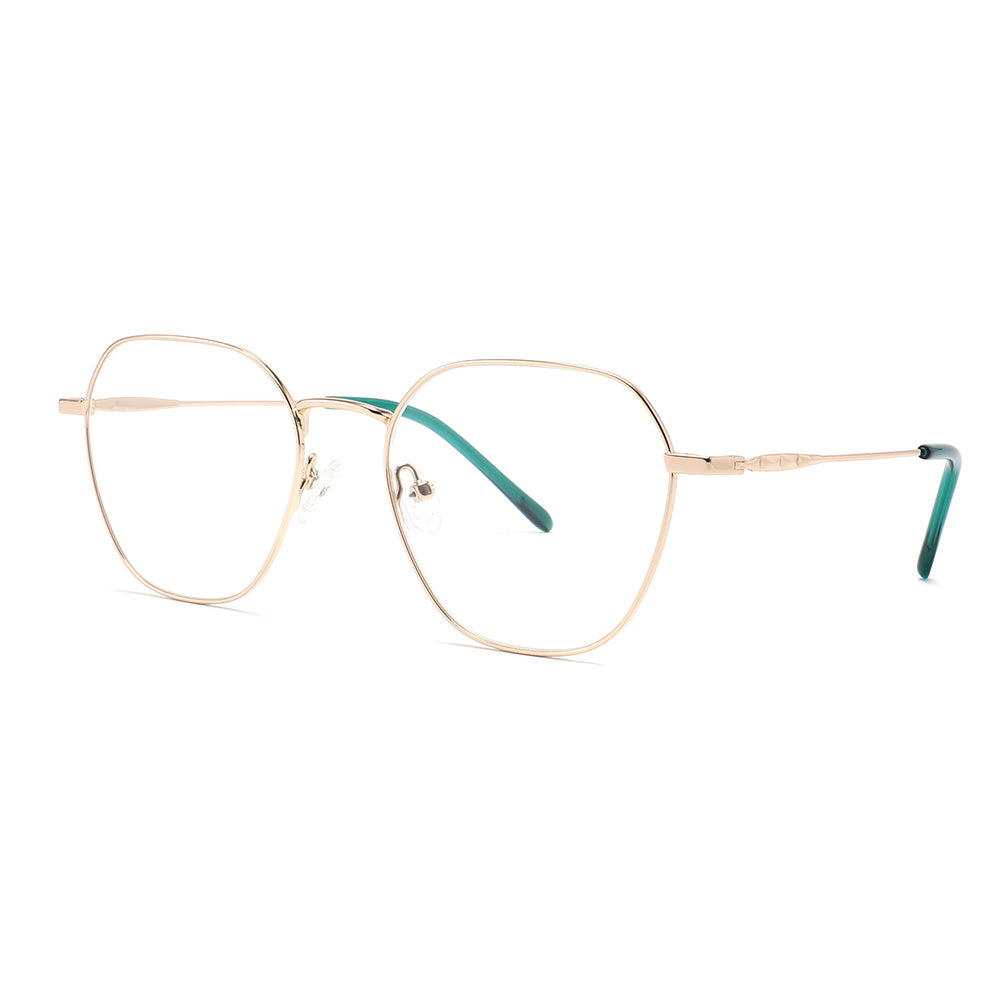 Vista lateral gafas graduadas Luper modelo Maestro Alonso color oro