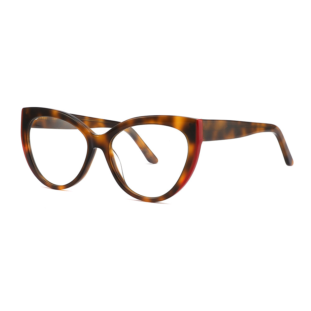 Vista lateral gafa graduada marca Luper modelo Pujante en color carey rojo