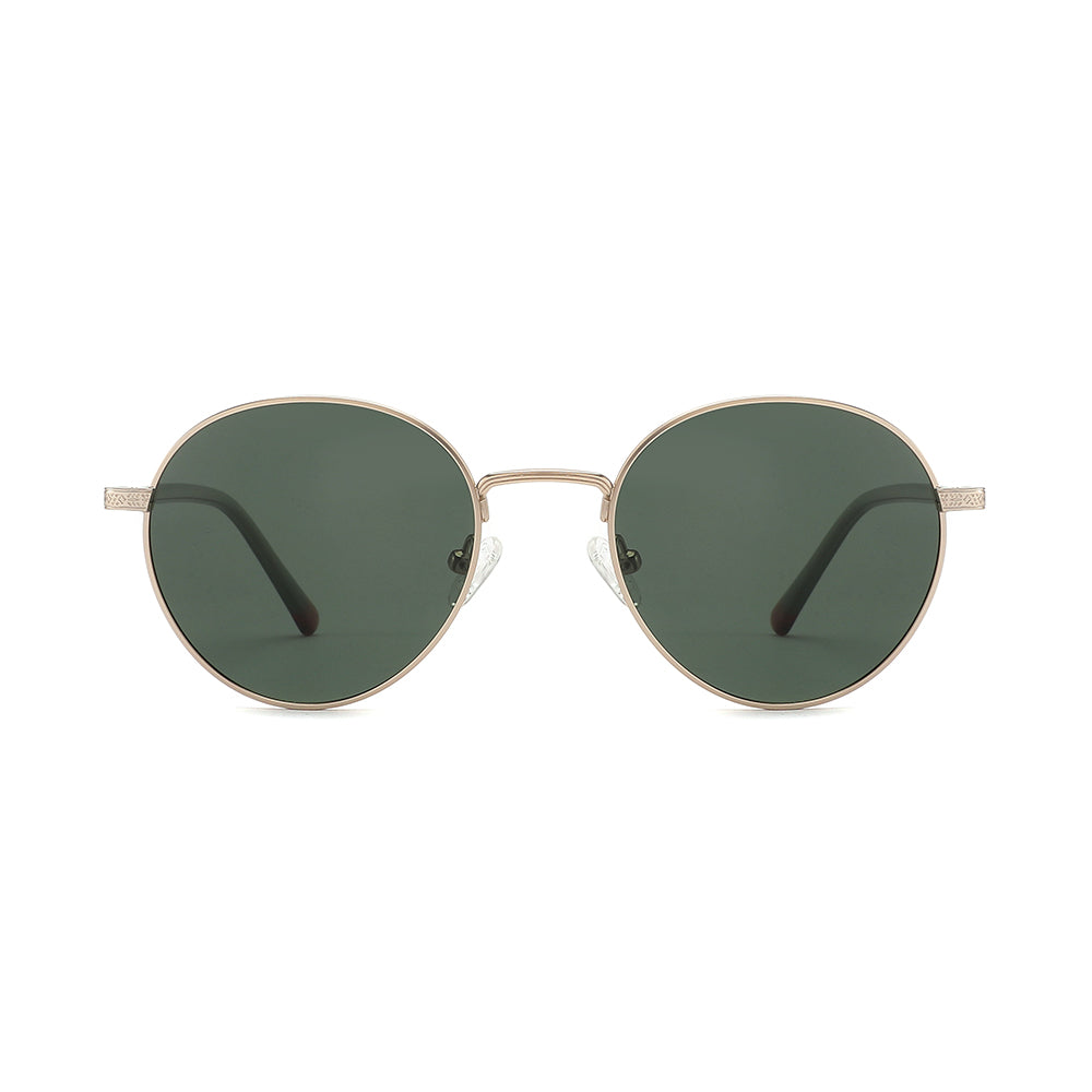 Vista frontal gafa de sol marca Luper modelo Miguel Angel en color verde