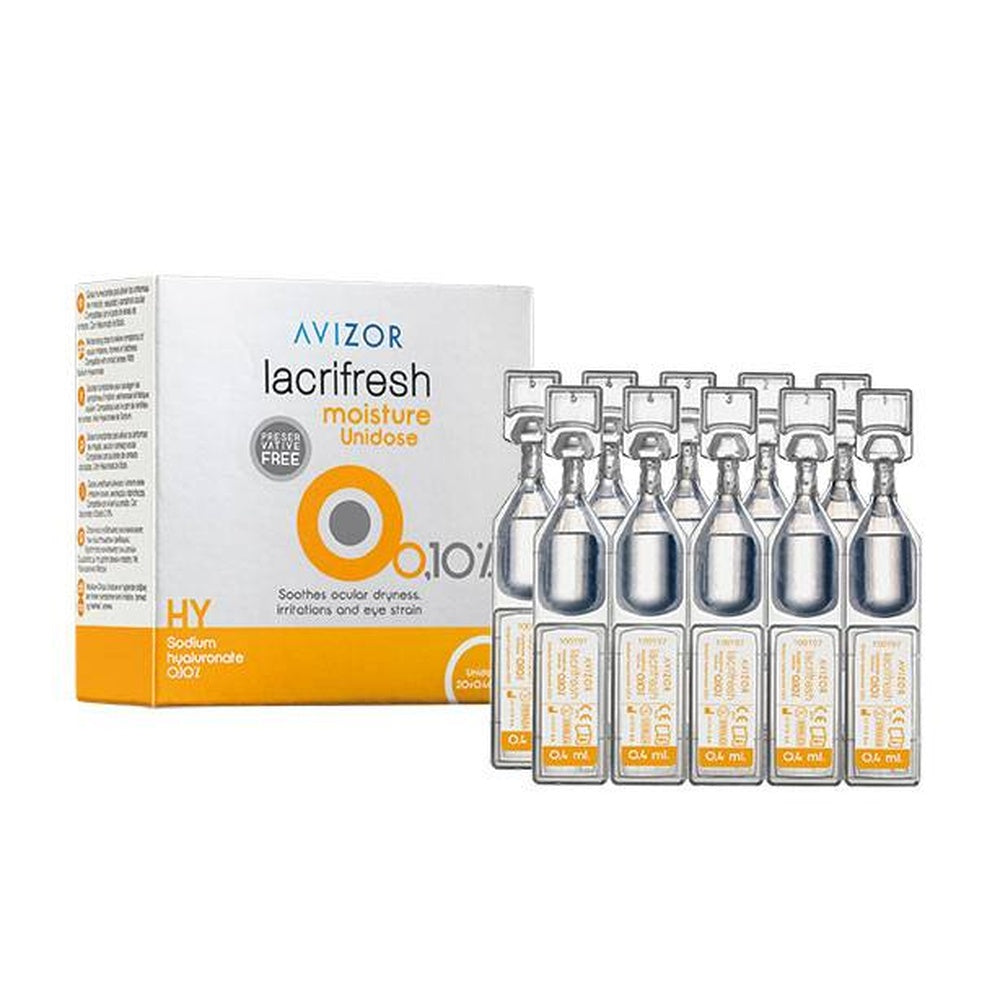 Avizor Lacrifresh Moisture 0,10% - Hidratación para ojos (20 x 0.4 ml)