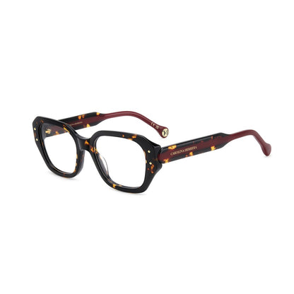 Gafas de vista Carolina Herrera femeninas, estilo irregular, montura de acetato, color de montura habana, color de lente transparente y calibre 51 mm - Envío 24/48 horas en España - Her 0326 086