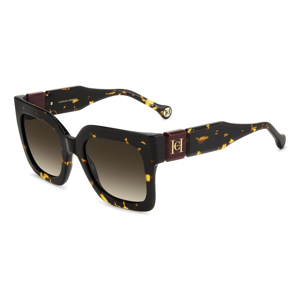 Gafas de sol Carolina Herrera femeninas, estilo irregular, montura de acetato, color de montura habana, color de lente marron y calibre 52 mm - Envío 24/48 horas en España - Her 0369/S 086