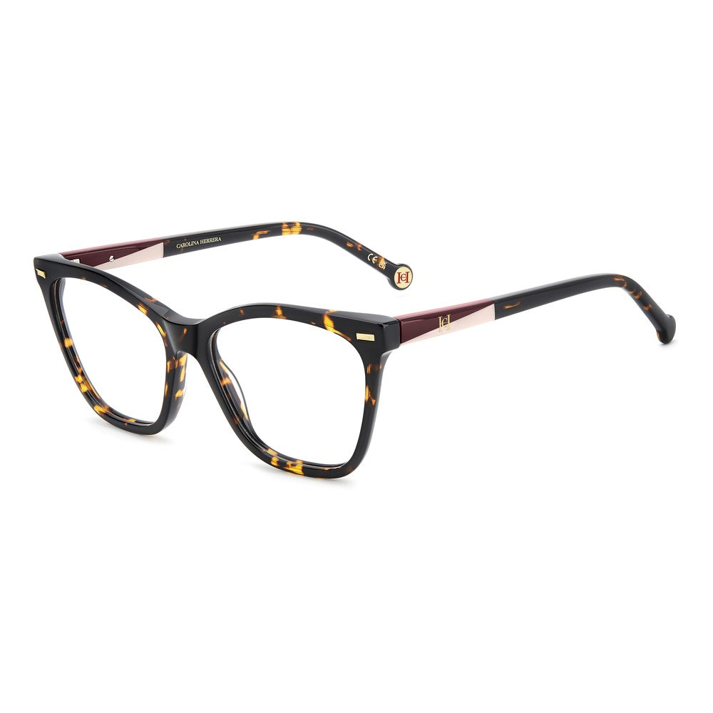 Gafas de vista Carolina Herrera femeninas, estilo mariposa, montura de acetato, color de montura habana, color de lente transparente y calibre 55 mm - Envío 24/48 horas en España - Her 0362 086