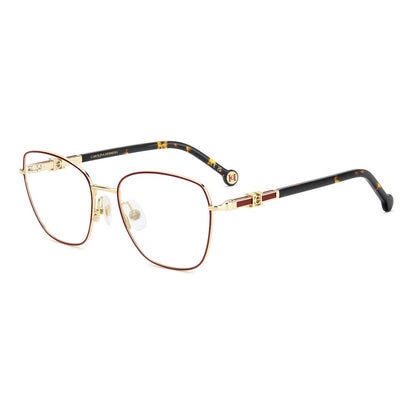 Gafas de vista Carolina Herrera femeninas, estilo cuadrada, montura de metal, color de montura dorado, color de lente transparente y calibre 54 mm - Envío 24/48 horas en España - Her 0383 6K3