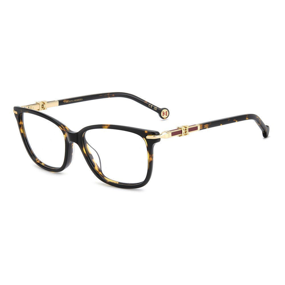 Gafas de vista Carolina Herrera femeninas, estilo rectangular, montura de acetato, color de montura habana, color de lente transparente y calibre 54 mm - Envío 24/48 horas en España - Her 0381/G 086