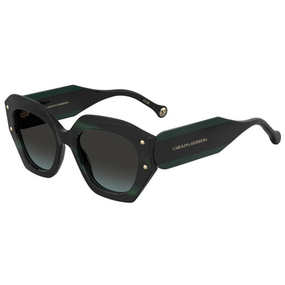 Gafas de sol Carolina Herrera femeninas, estilo cuadrada, montura de acetato, color de montura verde, color de lente gris y calibre 53 mm - Envío 24/48 horas en España - Her 0365/S 6Ak