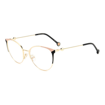 Gafas de vista Carolina Herrera femeninas, estilo redonda, montura de metal, color de montura negro, color de lente transparente y calibre 54 mm - Envío 24/48 horas en España - Her 0115 2M2