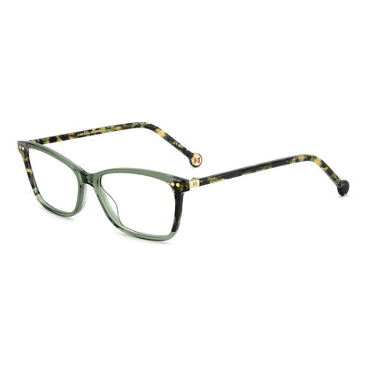 Gafas de vista Carolina Herrera femeninas, estilo rectangular, montura de acetato, color de montura verde, color de lente transparente y calibre 52 mm - Envío 24/48 horas en España - Her 0280 1Ed