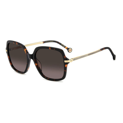 Gafas de sol Carolina Herrera femeninas, estilo cuadrada, montura de acetato, color de montura habana, color de lente marron y calibre 55 mm - Envío 24/48 horas en España - Her 0285/G/S 086