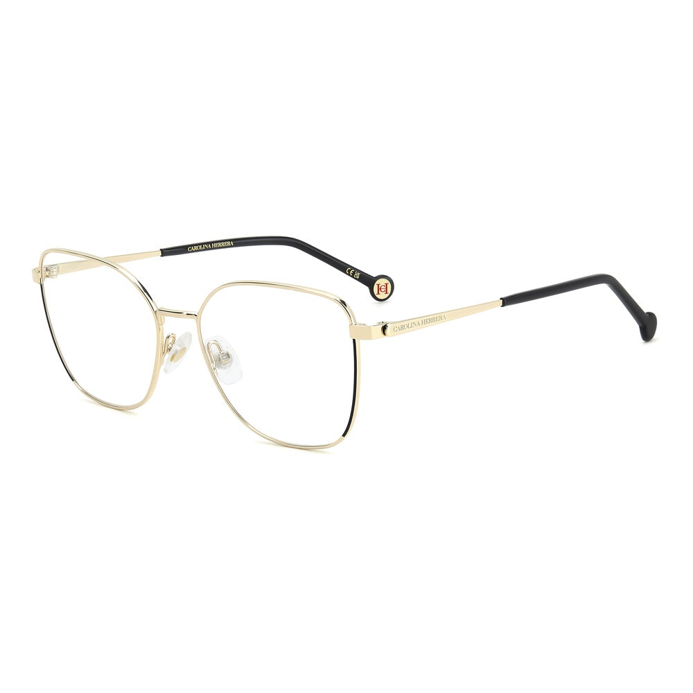 Gafas de vista Carolina Herrera femeninas, estilo mariposa, montura de metal, color de montura negro, color de lente transparente y calibre 55 mm - Envío 24/48 horas en España - Her 0295 2M2