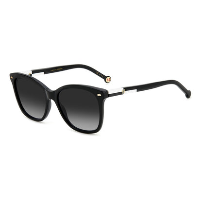 Gafas de sol Carolina Herrera femeninas, estilo rectangular, montura de acetato, color de montura negro, color de lente gris y calibre 54 mm - Envío 24/48 horas en España - Her 0137/S 80S