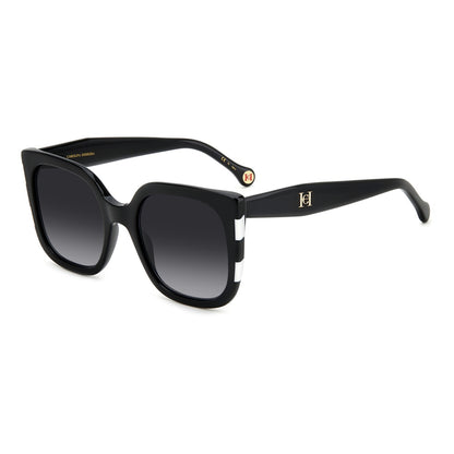 Gafas de sol Carolina Herrera femeninas, estilo cuadrada, montura de acetato, color de montura negro, color de lente gris y calibre 54 mm - Envío 24/48 horas en España - Her 0128/S 80S
