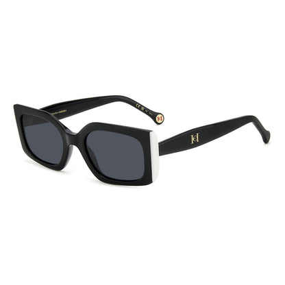 Gafas de sol Carolina Herrera femeninas, estilo rectangular, montura de acetato, color de montura negro, color de lente gris y calibre 53 mm - Envío 24/48 horas en España - Her 0182/S 80S