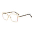 Gafas de vista Carolina Herrera femeninas, estilo cuadrada, montura de metal, color de montura habana, color de lente transparente y calibre 53 mm - Envío 24/48 horas en España - Her 0248 06J