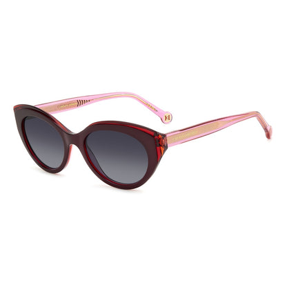 Gafas de sol Carolina Herrera femeninas, estilo ojo de gato, montura de acetato, color de montura rosa, color de lente gris y calibre 52 mm - Envío 24/48 horas en España - Her 0250/S 0T5