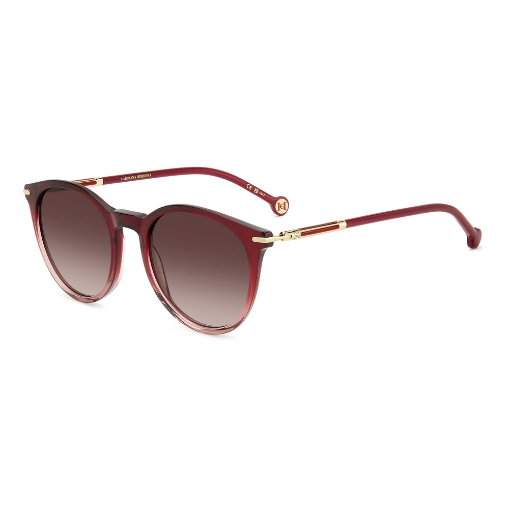 Gafas de sol Carolina Herrera femeninas, estilo redonda, montura de acetato, color de montura rojo, color de lente marron y calibre 52 mm - Envío 24/48 horas en España - Her 0230/S 2Oo