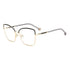 Gafas de vista Carolina Herrera femeninas, estilo mariposa, montura de metal, color de montura negro, color de lente transparente y calibre 56 mm - Envío 24/48 horas en España - Her 0234 Ae2