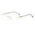 Gafas de vista Carolina Herrera femeninas, estilo redonda, montura de metal, color de montura negro, color de lente transparente y calibre 54 mm - Envío 24/48 horas en España - Her 0235 Lyw