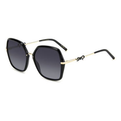 Gafas de sol Carolina Herrera femeninas, estilo cuadrada, montura de metal, color de montura negro, color de lente gris y calibre 57 mm - Envío 24/48 horas en España - Her 0217/S 2M2