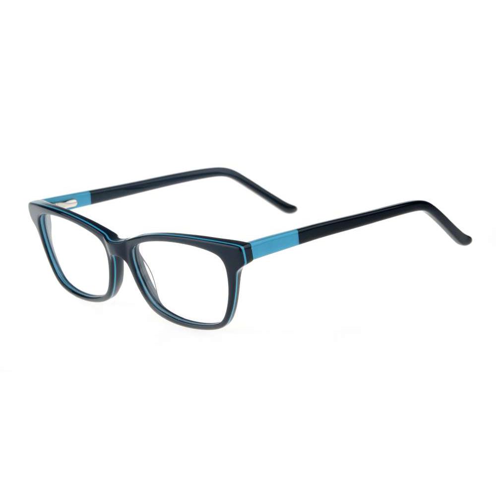 Gafas de ver en acetato modelo FULGENCIO. Montura de pasta en color azul. Gafas monofocales en Murcia desde 39€ con lentes y montura incluida